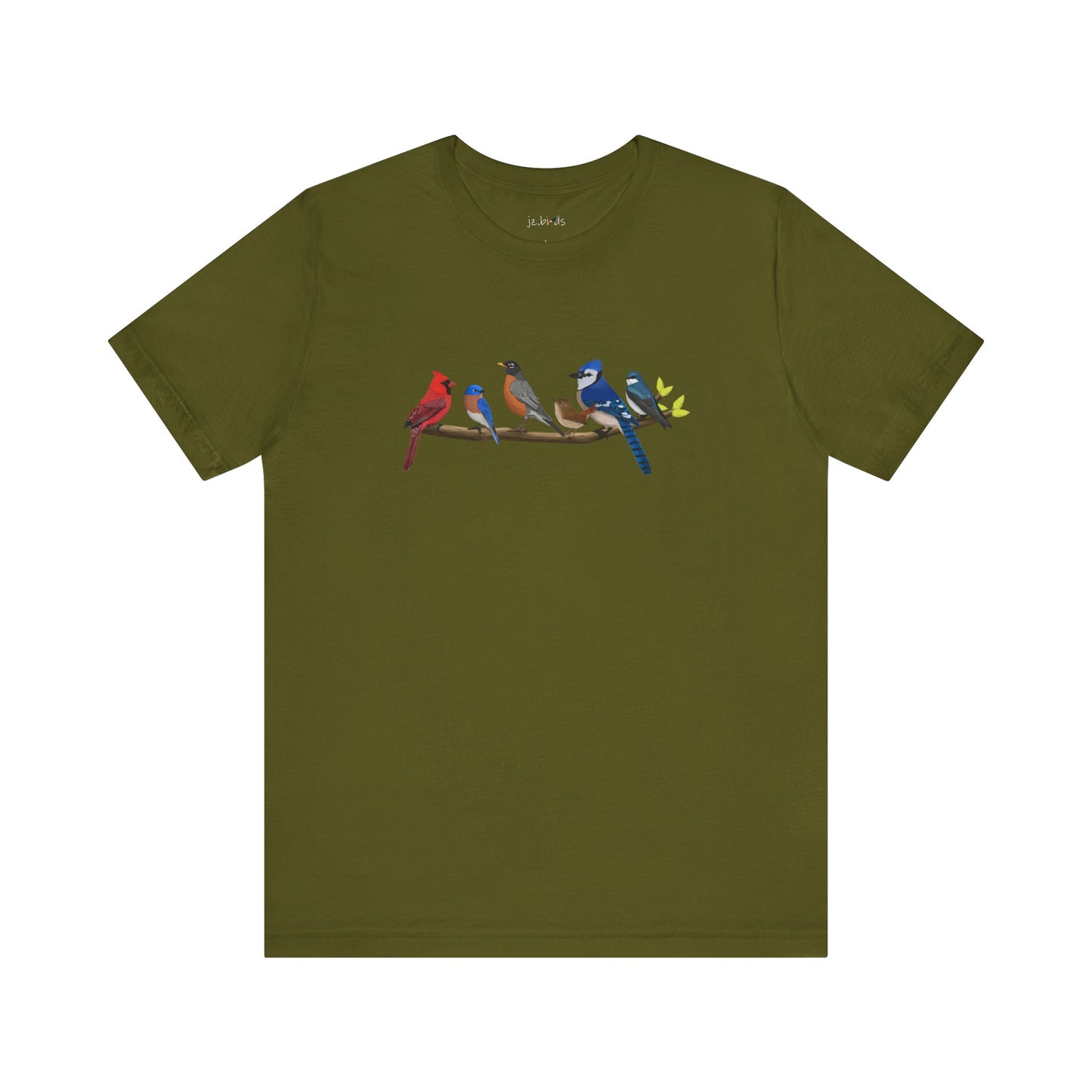 Birds on a Branch T-Shirt Bluebird Cardinal Blue Jay Bird Watcher Bird Lover