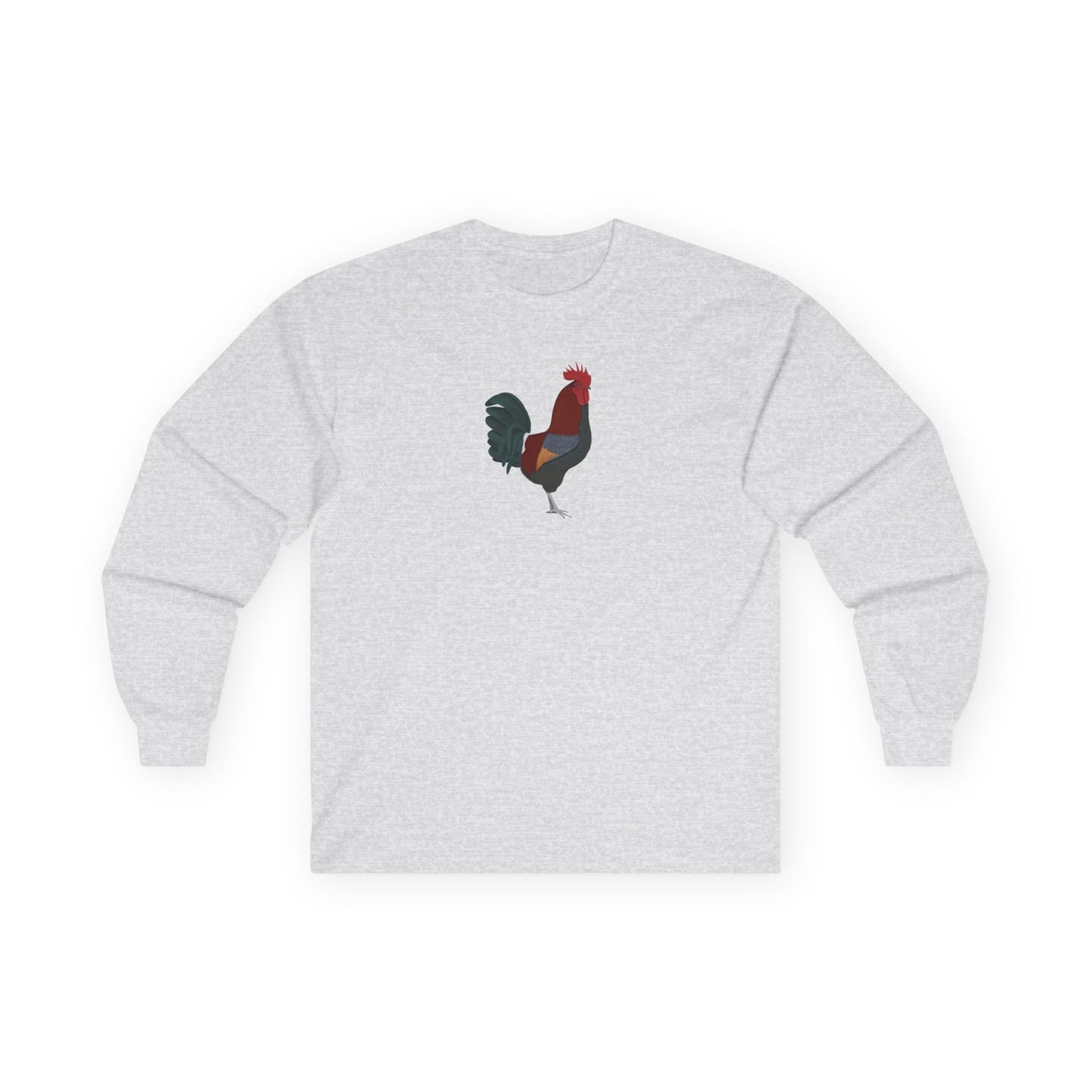 Rooster Birding & Birdwatching Bird Cotton Long Sleeve T-Shirt