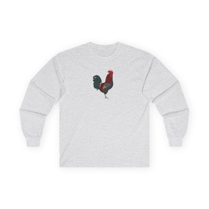 Rooster Birding & Birdwatching Bird Cotton Long Sleeve T-Shirt