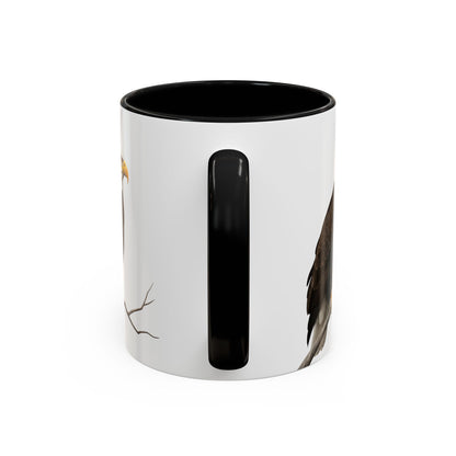 ハクトウワシの陶器製バードコーヒーマグ – バードウォッチャーへのカスタムギフト