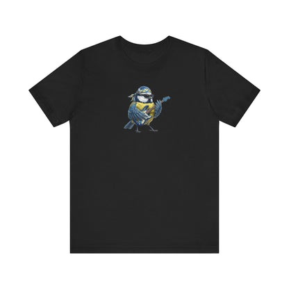Bert Blaumeise (Bass) – Offizielles Die Gartenvögel Premium T-Shirt