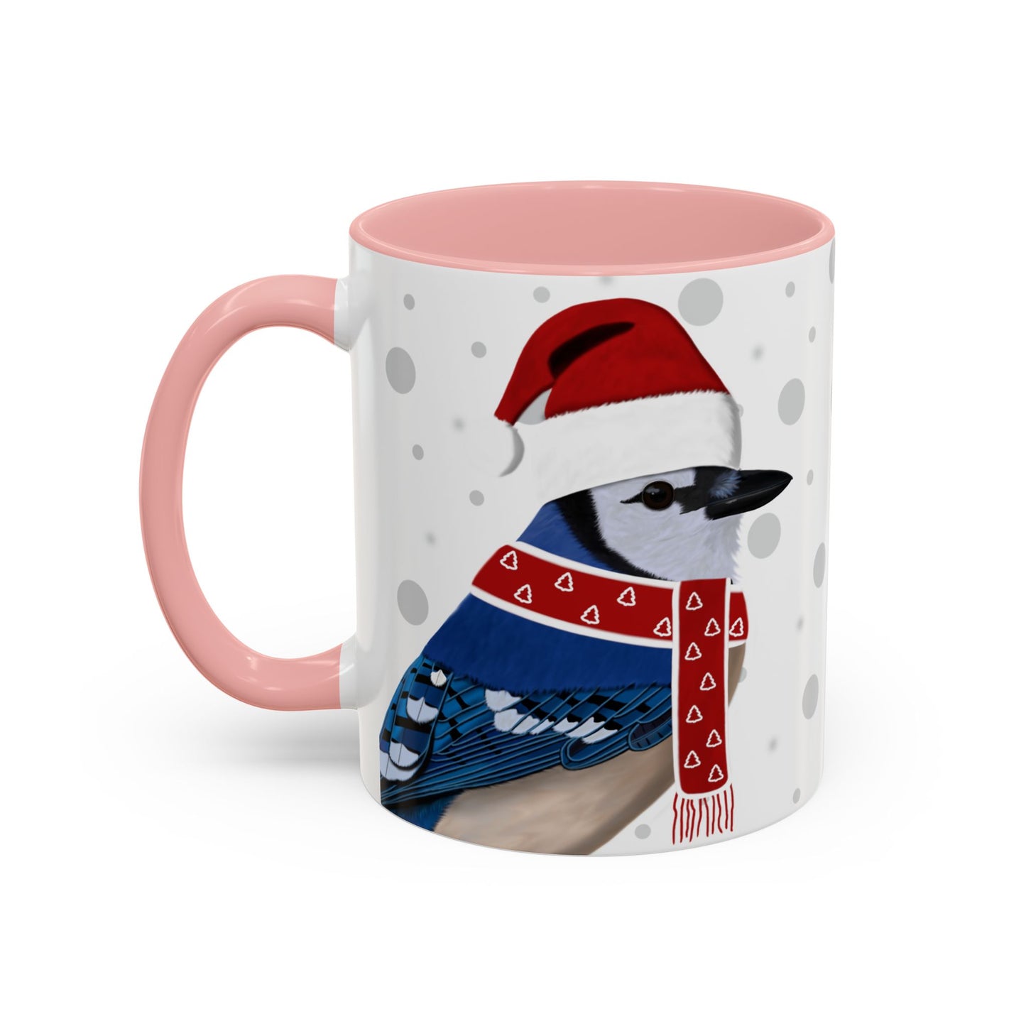 Blue Jay Christmas Bird Coffee Mug