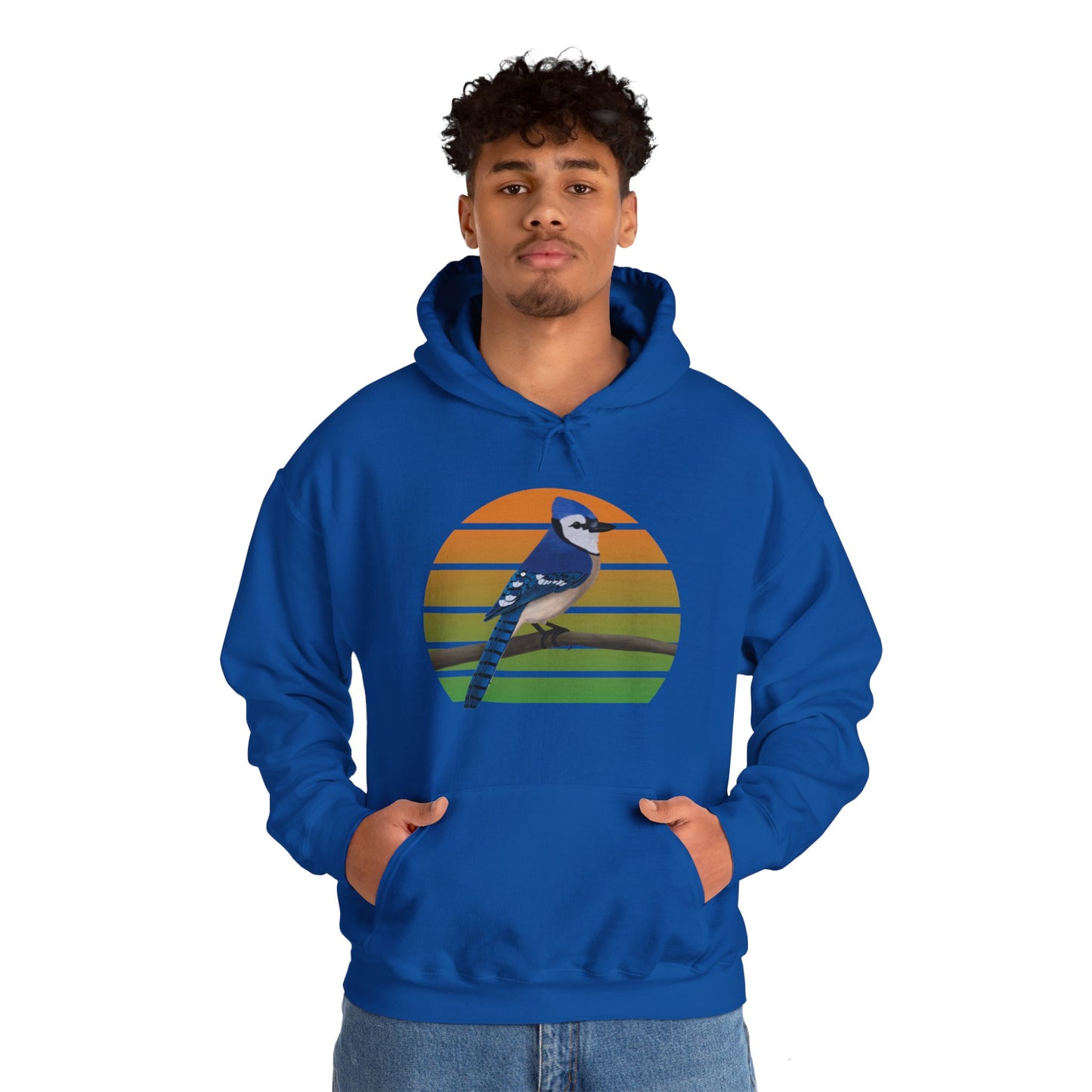 Blue Jay Bird Hoodie