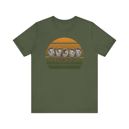 Sparrow Premium T-Shirt | Unique Birdwatcher & Birder Gift by jz.birds