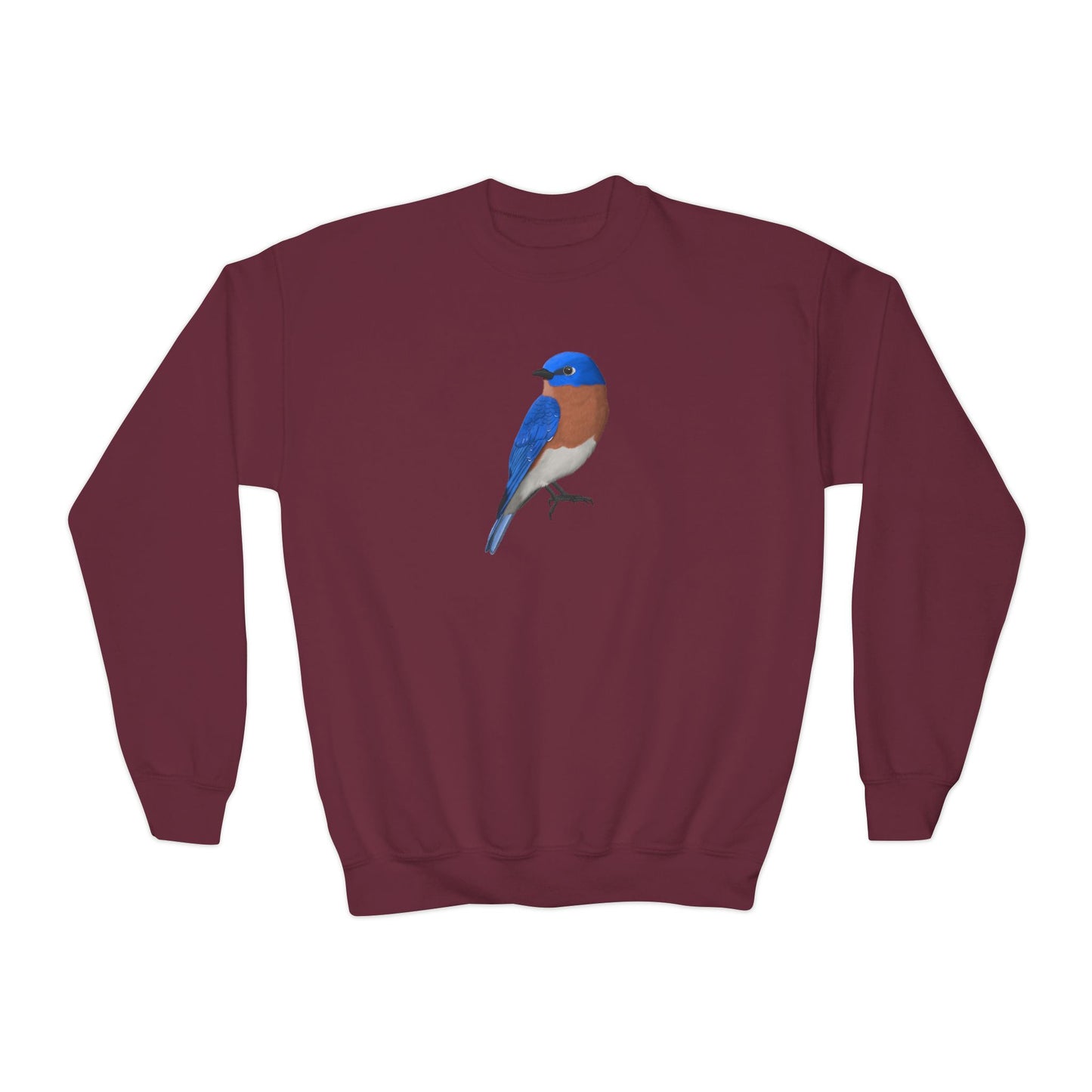 Bluebird Bird Birdwatching Youth Crewneck Sweatshirt