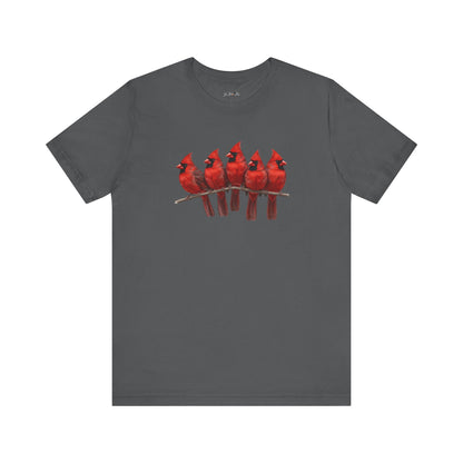Cardinals T-Shirt | Unisex Retail Fit Bird Lover Tee | Wildlife Birder Gift