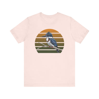 Belted Kingfisher Premium T-Shirt | Unique Birdwatcher & Birder Gift by jz.birds