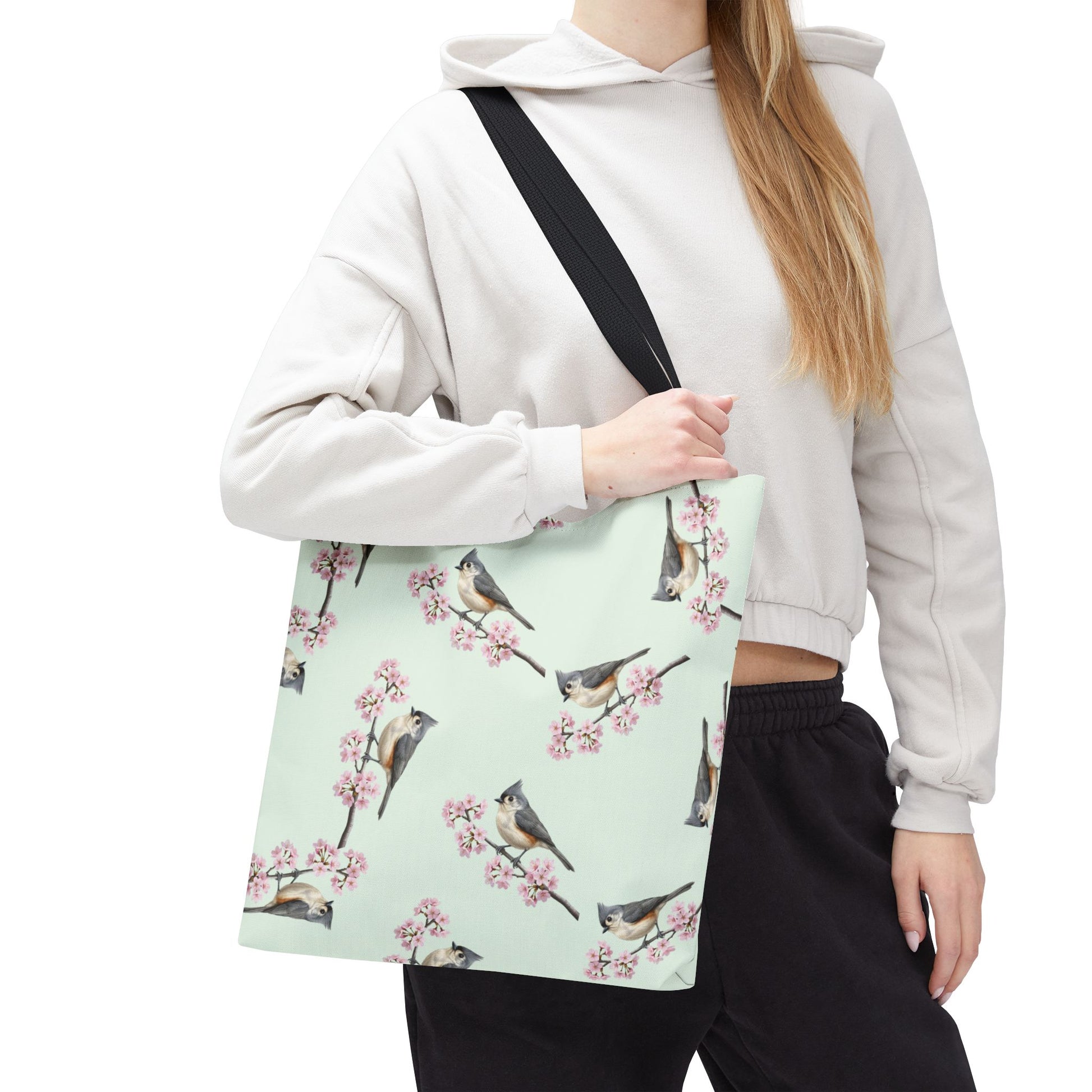 Tufted Titmouse Bags in Black