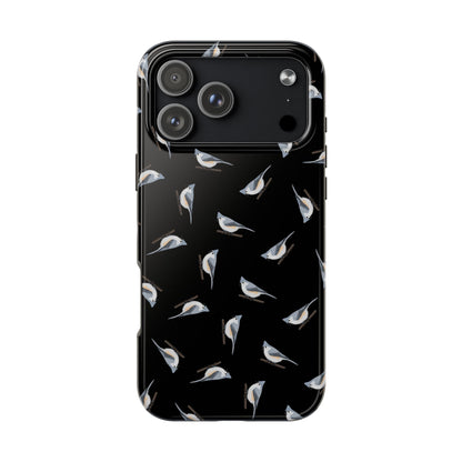 Tufted Titmouse iPhone Case Black – Premium Tough Phone Cover for Bird Lovers