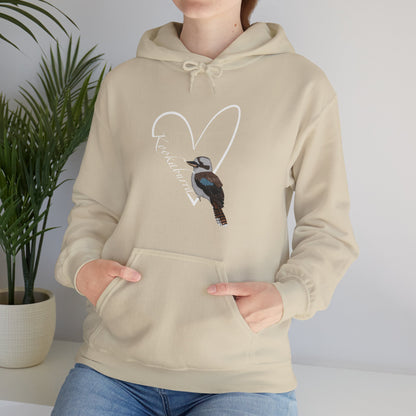 Kookaburra Heart Bird Birdwatching Birdlover Hoodie