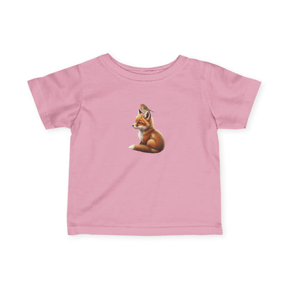 Fuchs mit Rotkehlchen Baby T-Shirt Süßes Tiermotiv