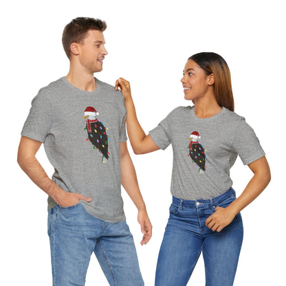 Bald Eagle with Fairy Lights Christmas Bird T-Shirt