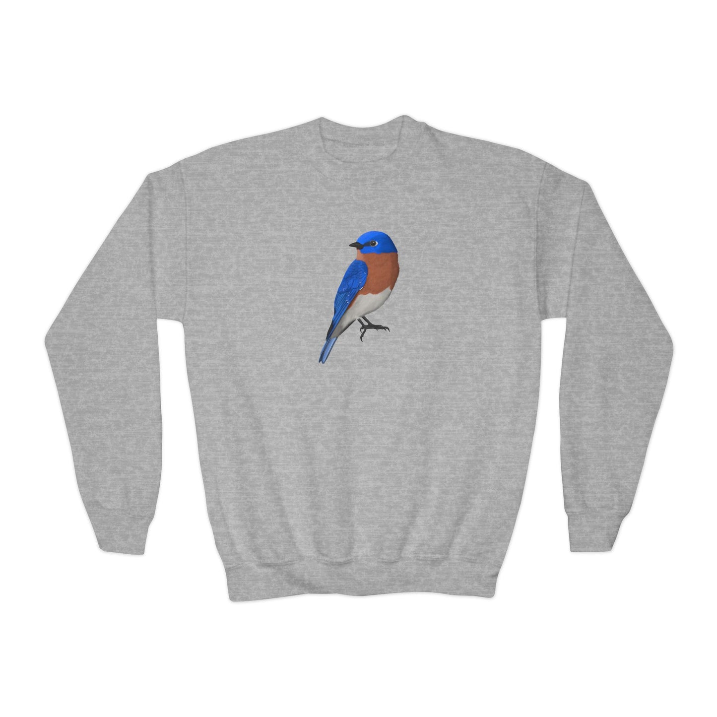 Bluebird Bird Birdwatching Youth Crewneck Sweatshirt