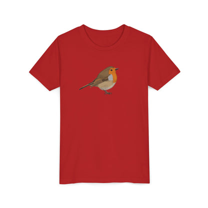 European Robin Birding & Birdwatching Bird Youth T-Shirt