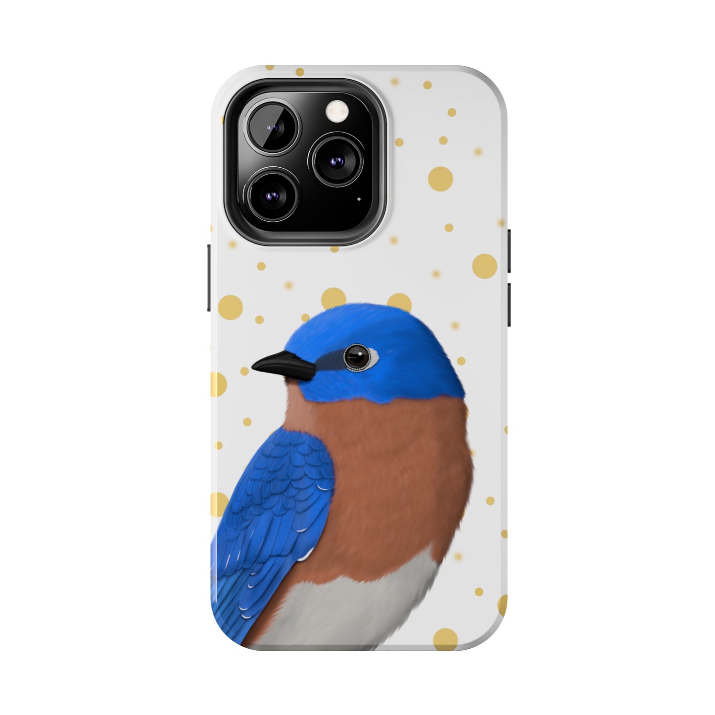 Bluebird Bird Art Tough Phone Case White