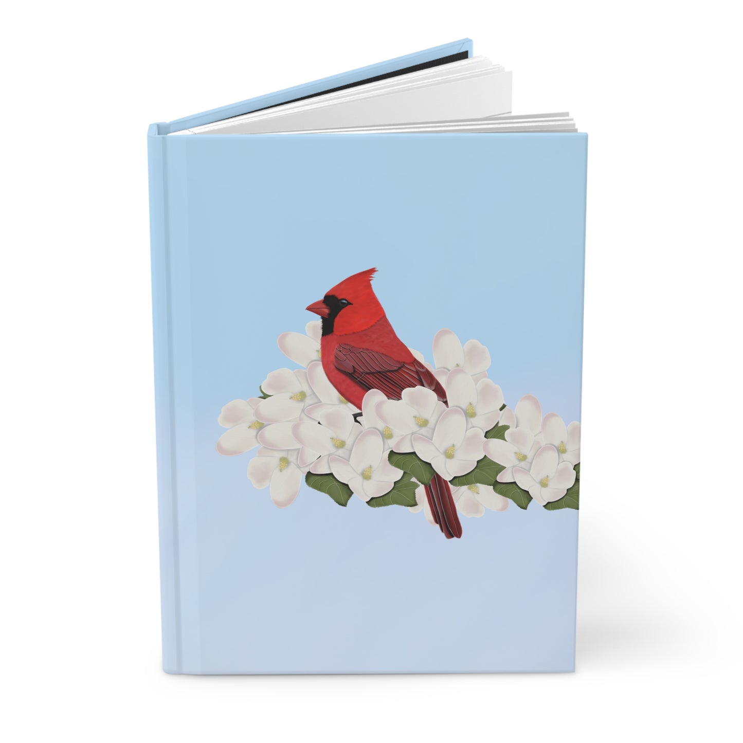 Cardinal Bird Hardcover Journal 150 Pages 5.75"x8" for Bird Enthusiasts & Birdwatchers