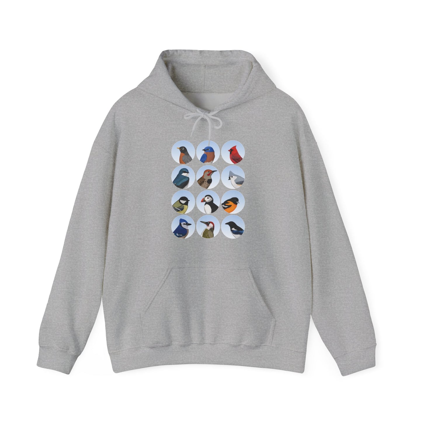 Birds Hoodie Bluebird Cardinal Blue Jay Robin Oriole Bird Lover & Bird Watcher