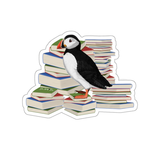 puffin bird books sticker