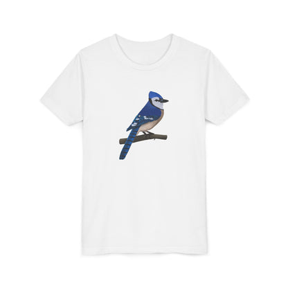 Blue Jay Birding & Birdwatching Bird Youth T-Shirt