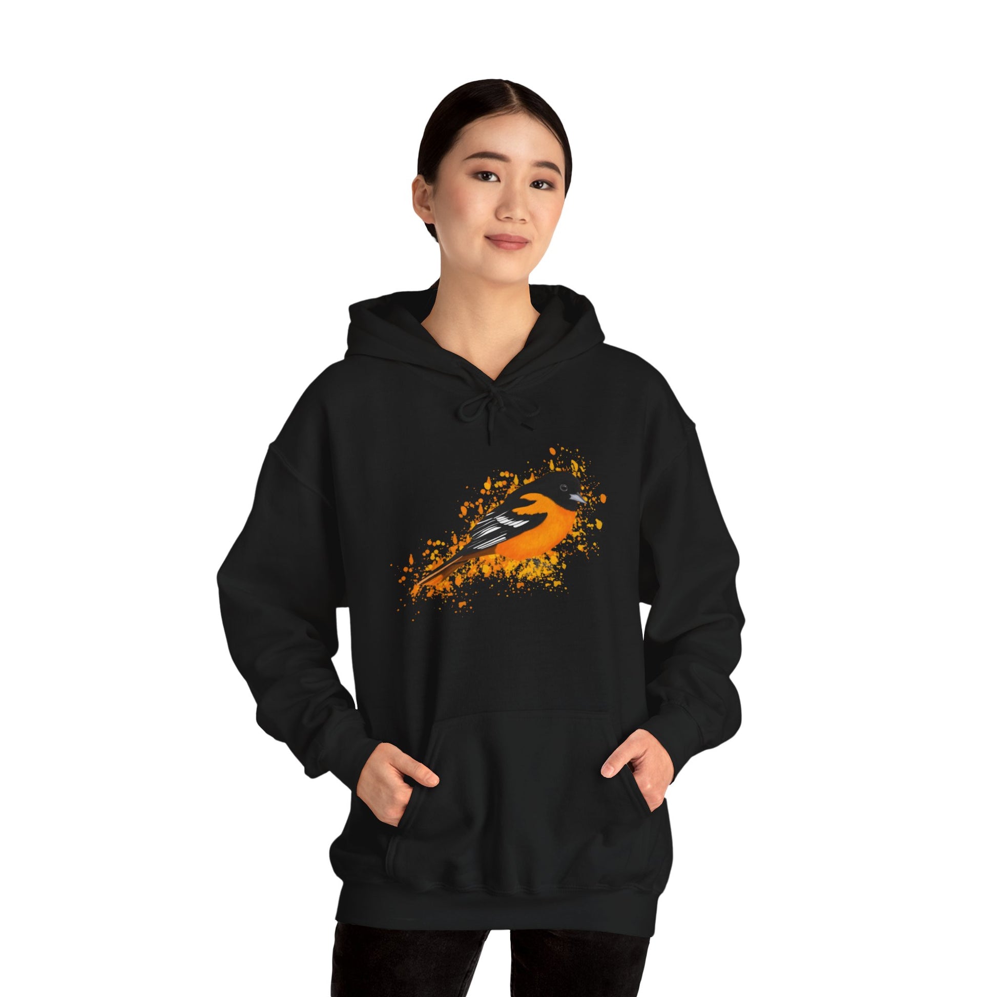 Baltimore Oriole Bird Unisex Hoodie - jz.birds