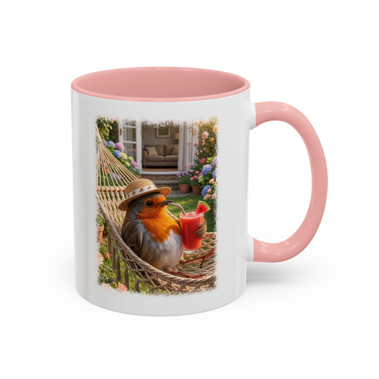 Robin Rosi Hammock and Smoothie Mug for Bird Lovers