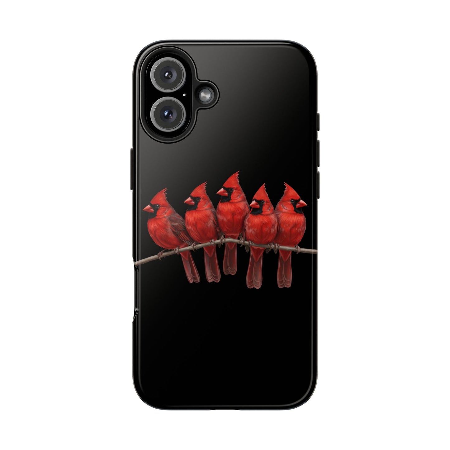 Cardinal Dual-Layer iPhone Case with Bird Art – The Perfect Gift for Ornithologists & Bird Lovers