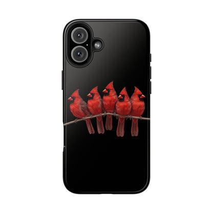 Cardinal Dual-Layer iPhone Case with Bird Art – The Perfect Gift for Ornithologists & Bird Lovers