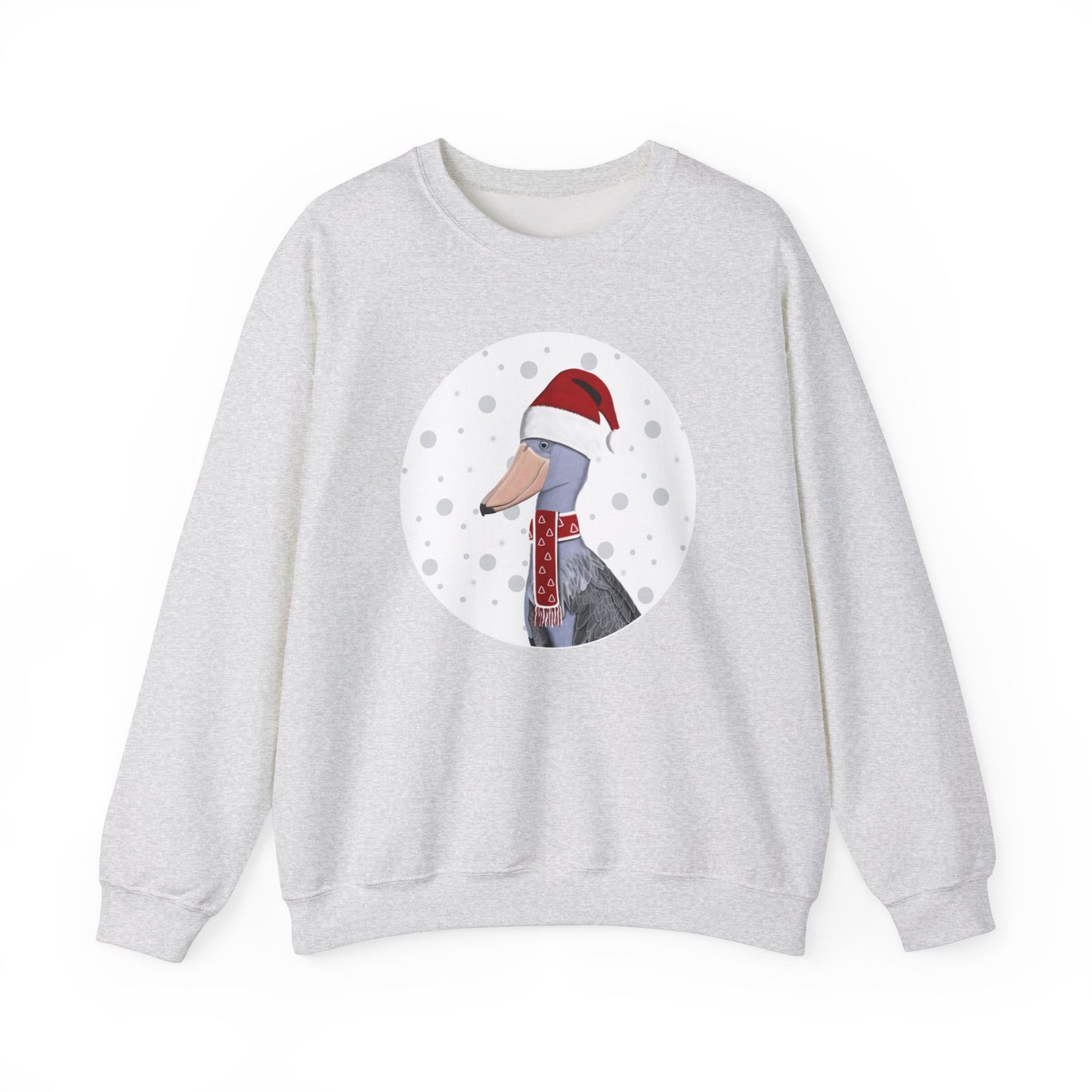 Shoebill Santa Claus Christmas Birdwatcher Biologist Bird Sweatshirt