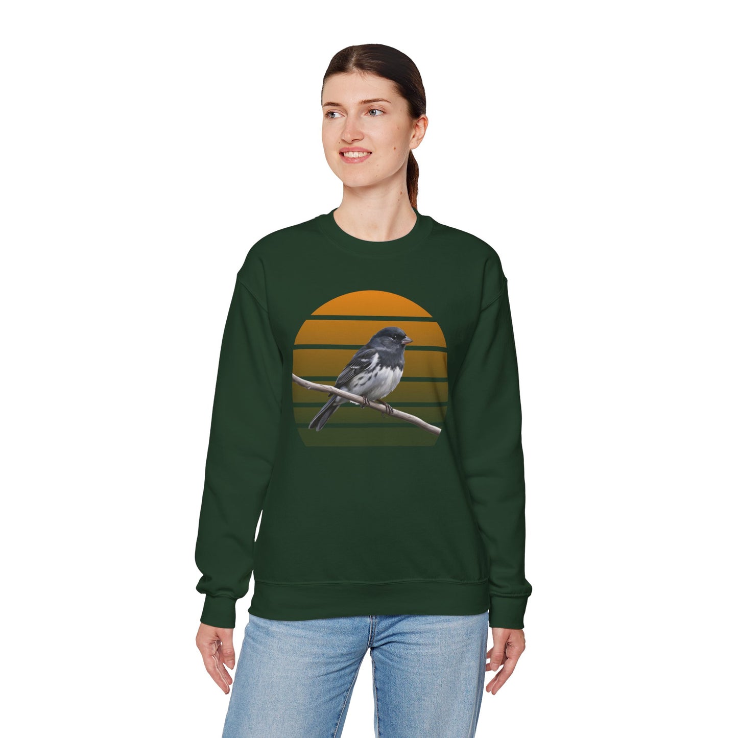 Dark-Eyed Junco Sweatshirt | Cozy Winter Birder Pullover | Snow Bird Crewneck Gift