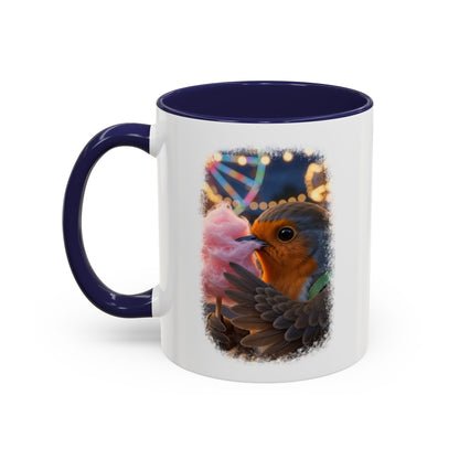Robin Rosi Pink Cotton Candy Premium Mug for Bird Lovers