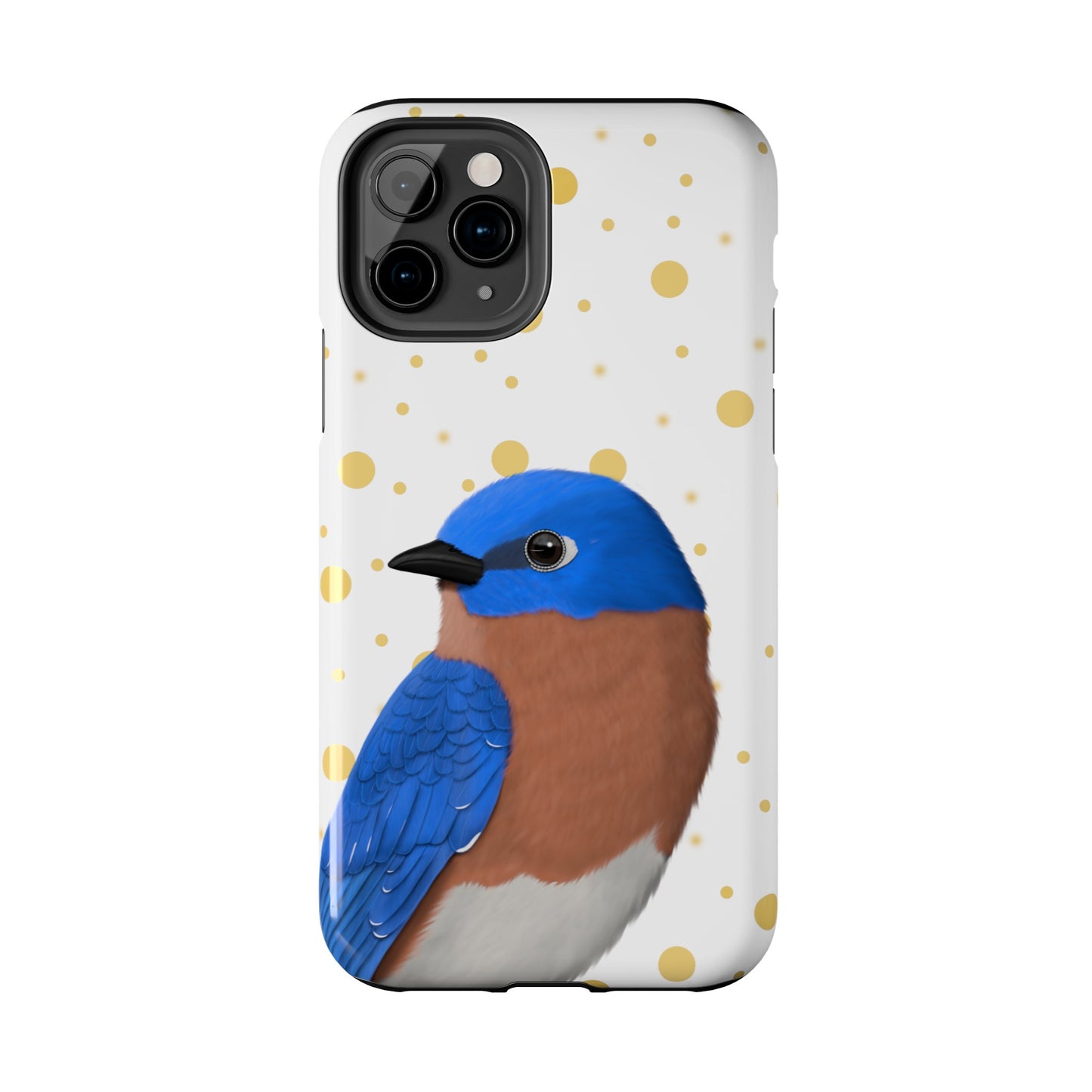 Bluebird Bird Art Tough Phone Case White