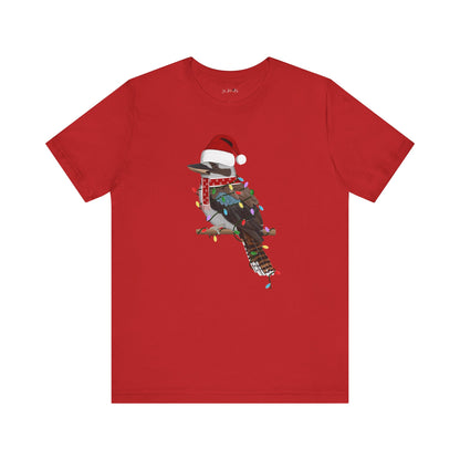 Kookaburra with Fairy Lights Christmas Bird T-Shirt