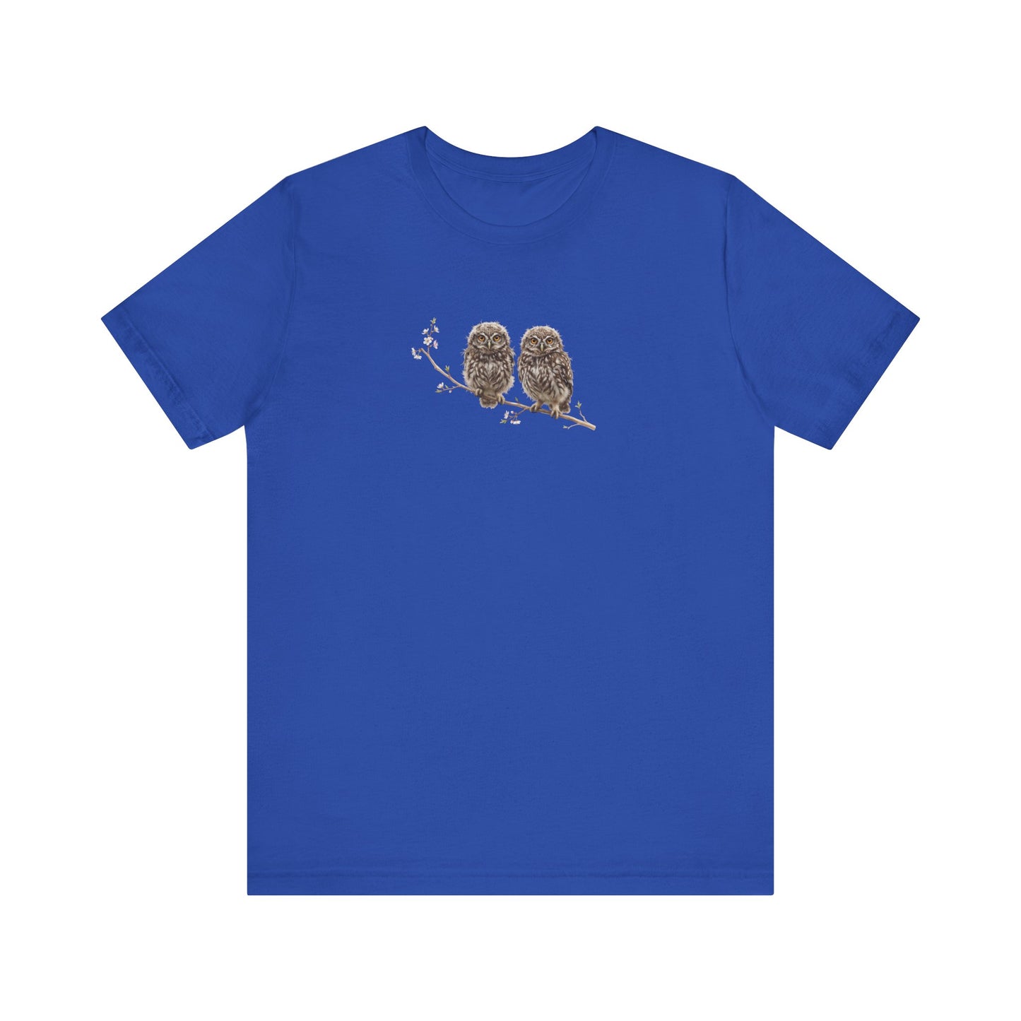 Steinkauz Ästling T-Shirt | Süßes Frühlingsblüten Vogelmotiv für Vogelbeobachter