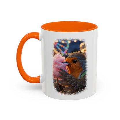 Robin Rosi Pink Cotton Candy Premium Mug for Bird Lovers