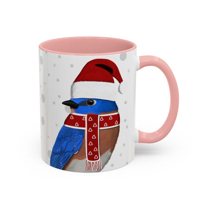 Bluebird Christmas Bird Coffee Mug