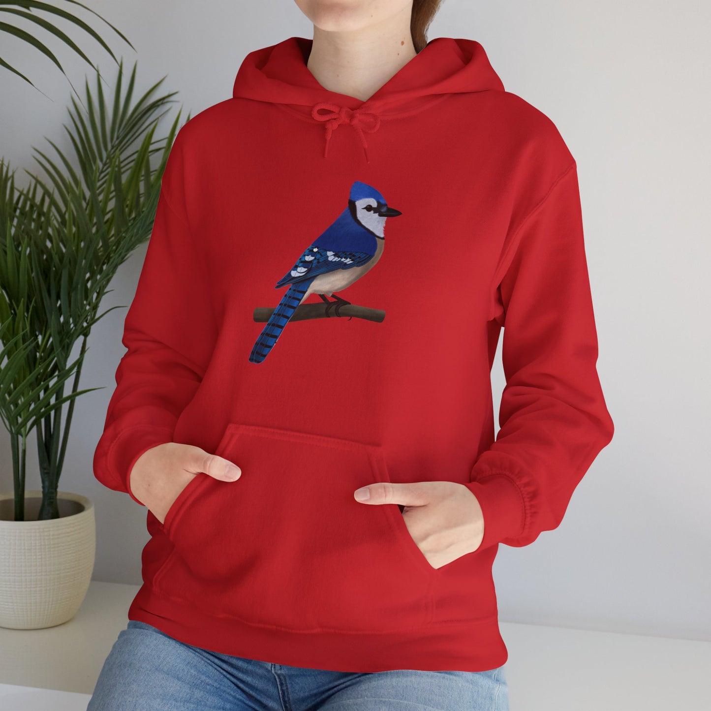 Blue Jay Bird Birdwatching Birder Hoodie