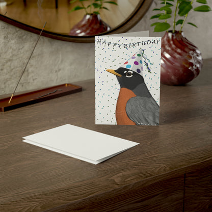 American Robin Birthday Cards – bird card, greeting