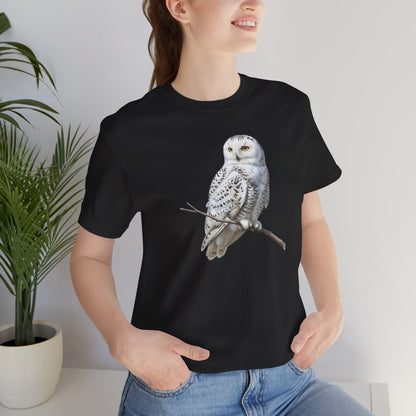Snowy Owl T-Shirt | Unisex Bird Lover Tee | Wildlife Birder Gift