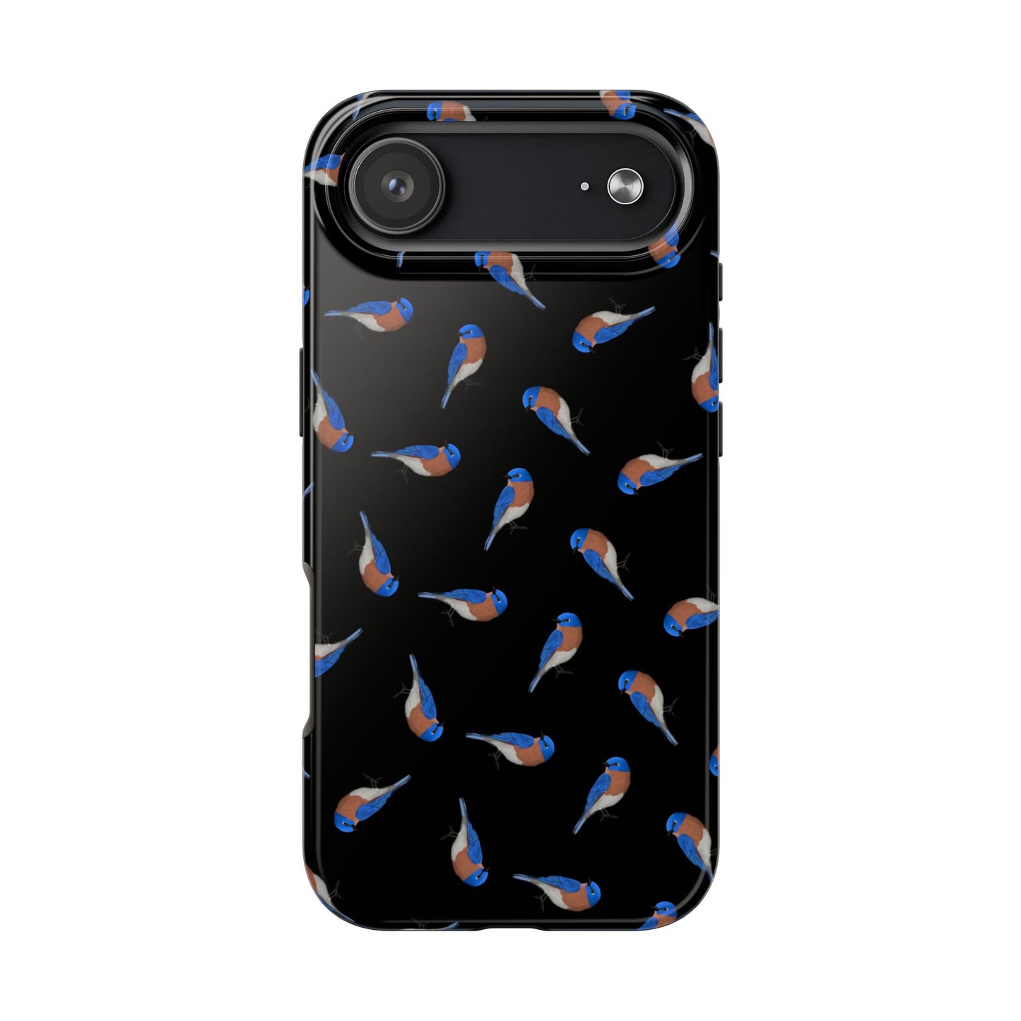 Bluebird iPhone Case Black – Premium Tough Phone Cover for Bird Lovers