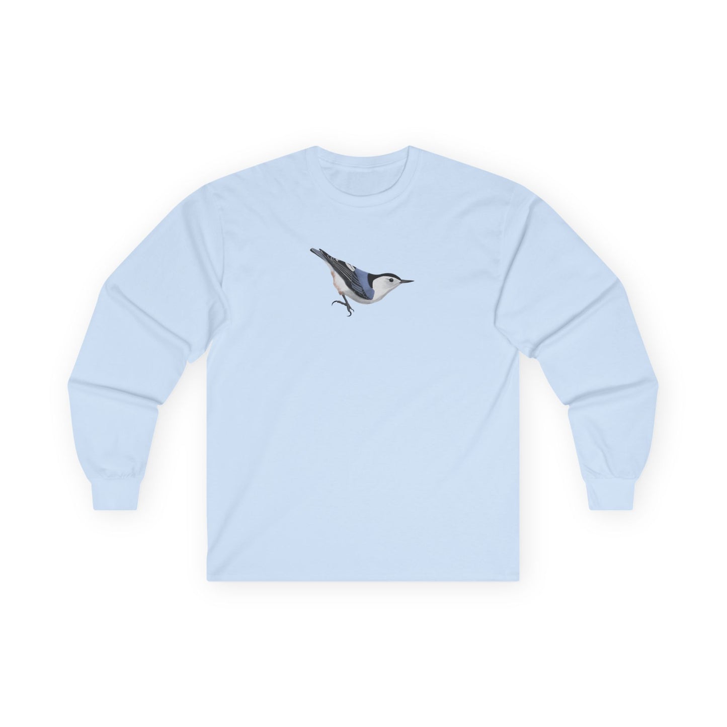 Nuthatch Birding & Birdwatching Bird Cotton Long Sleeve T-Shirt