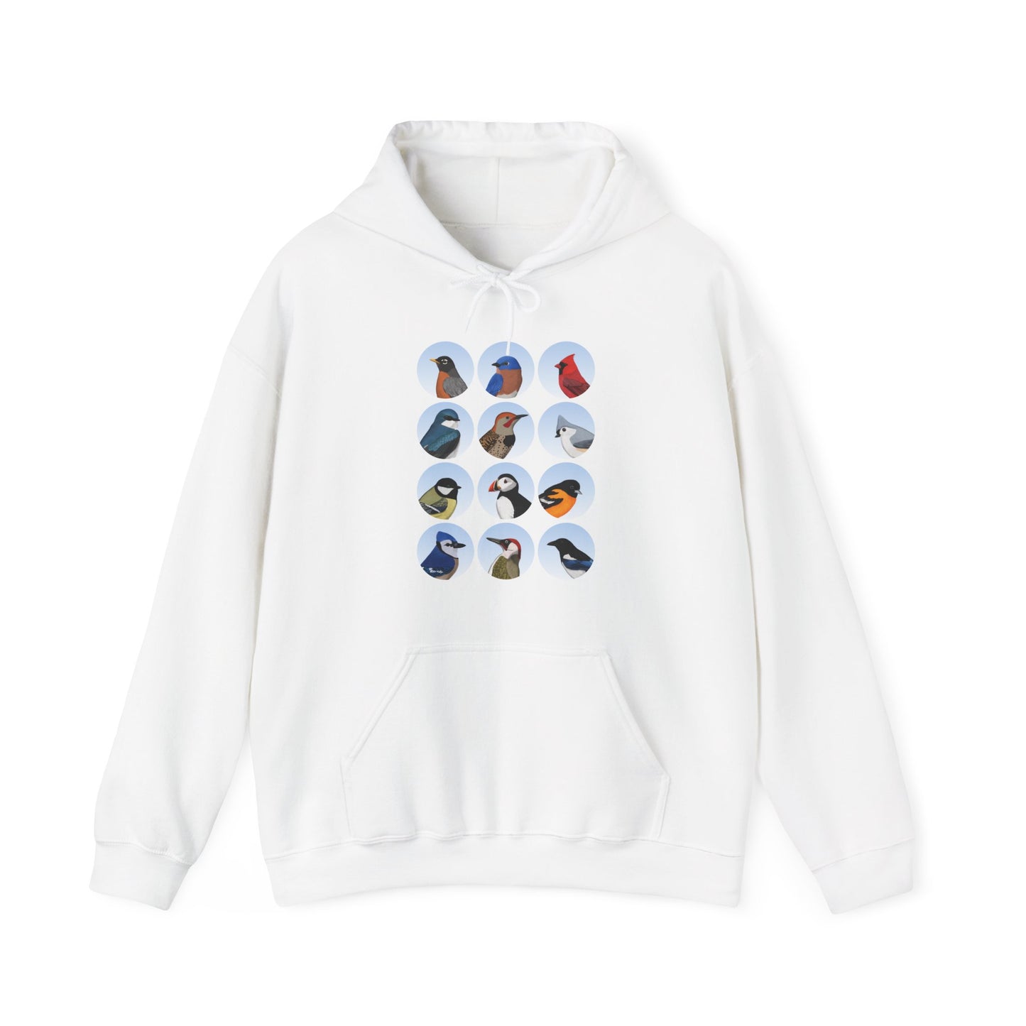 Birds Hoodie Bluebird Cardinal Blue Jay Robin Oriole Bird Lover & Bird Watcher