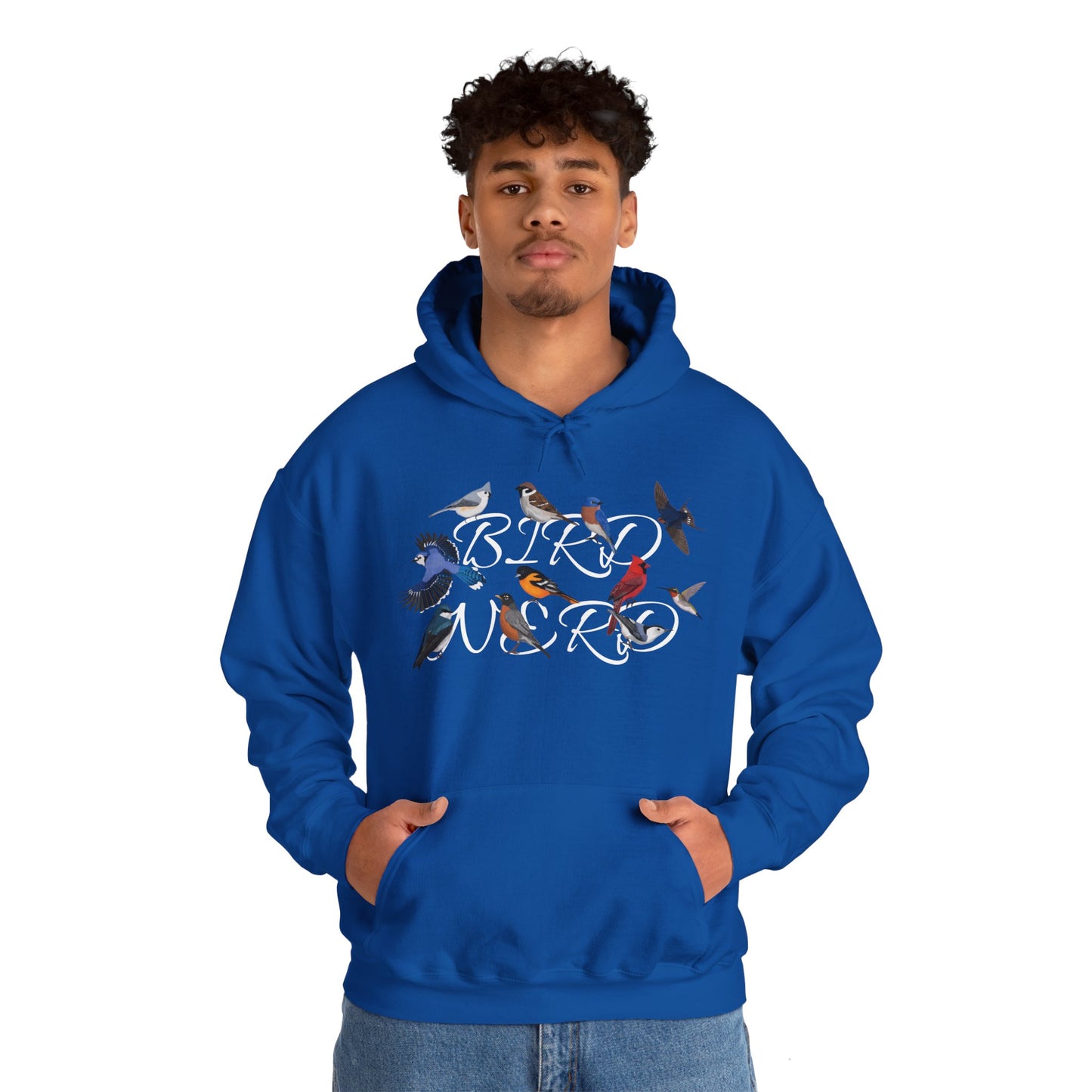 Bird Nerd Blue Jay Cardinal Hummingbird Robin Oriole Hoodie