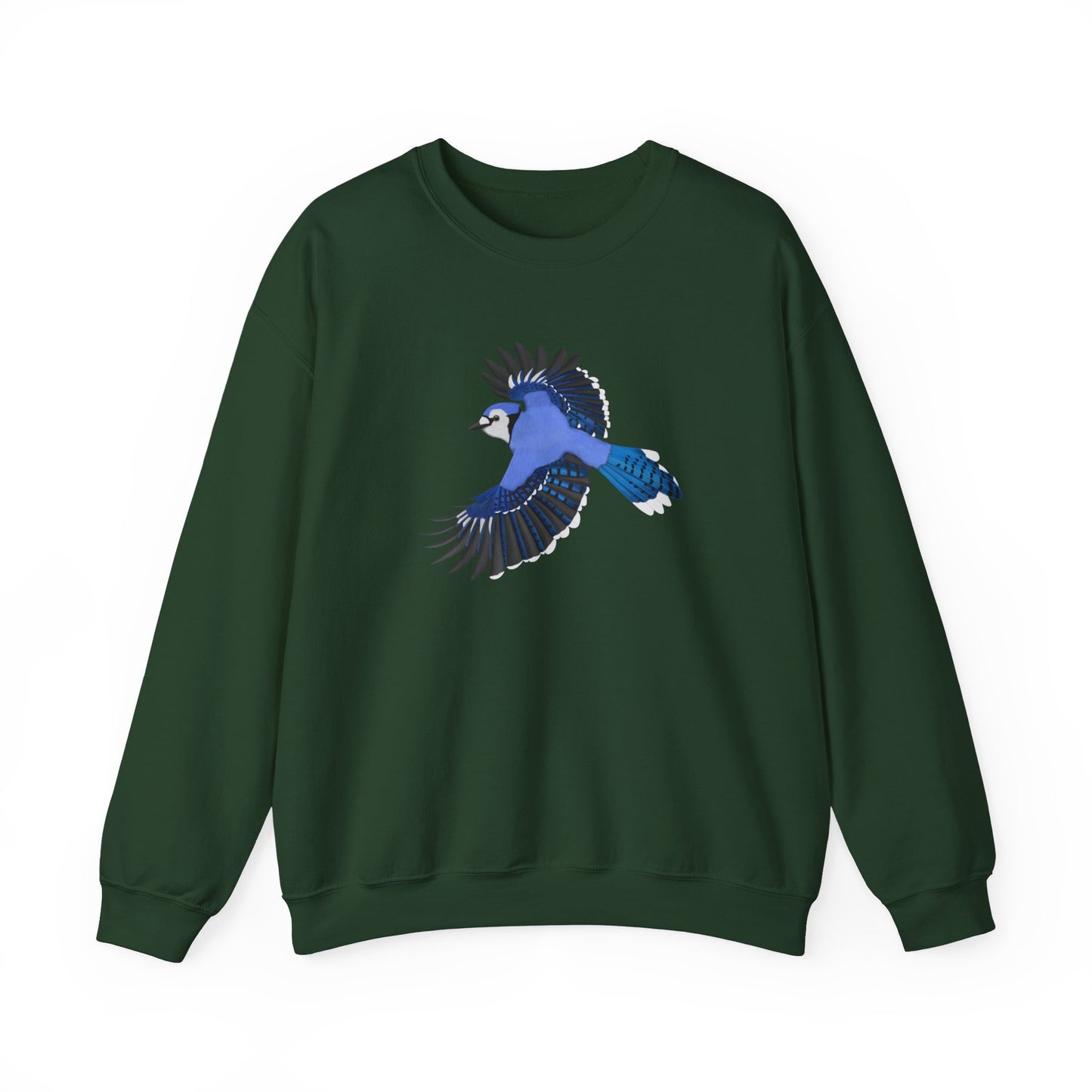 Blue Jay Bird Watcher Biologist Crewneck Sweatshirt
