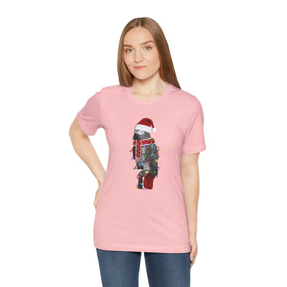 Grey Parrot with Fairy Lights Christmas Bird T-Shirt