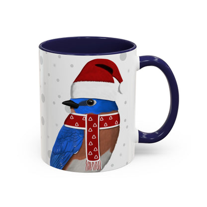 Bluebird Christmas Bird Coffee Mug