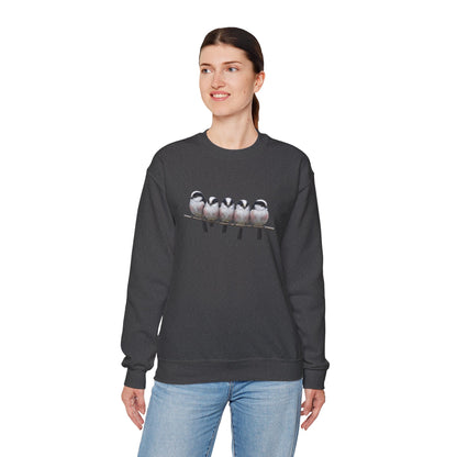 Long Tailed Titmouse Sweatshirt | Bird Watcher Crewneck | Unisex Songbird Gift for Bird Lovers