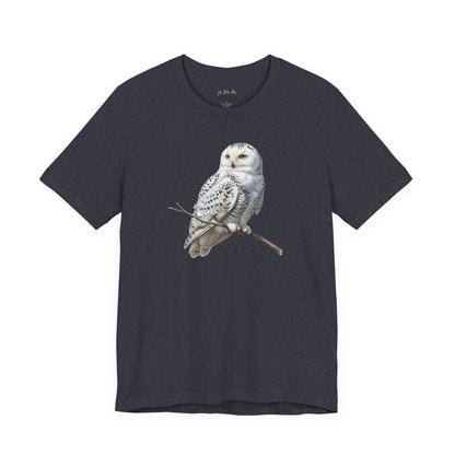 Snowy Owl T-Shirt | Unisex Bird Lover Tee | Wildlife Birder Gift