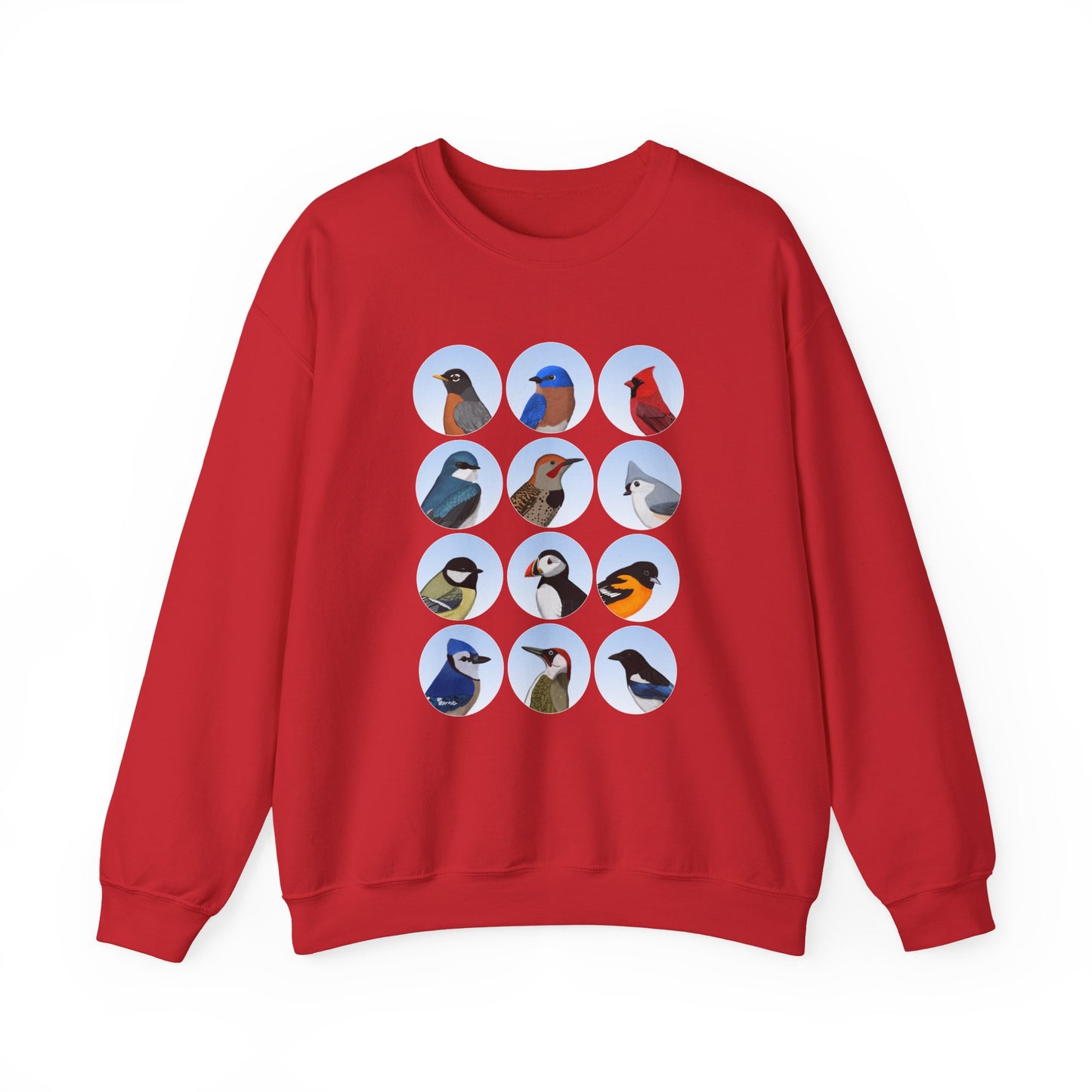 Birds Sweatshirt Bluebird Cardinal Robin Blue Jay Puffin Bird Watching & Bird Lovers