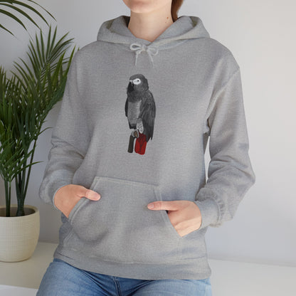 Grey Parrot Bird Birdwatching Birder Hoodie