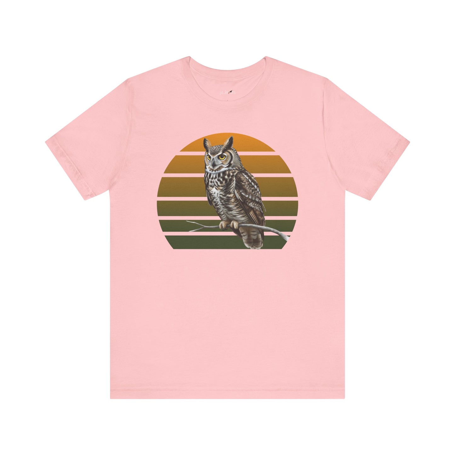 Great Horned Owl T-Shirt | Bird Lover & Birder Retail Fit Apparel | Unisex Wildlife Raptor Tee